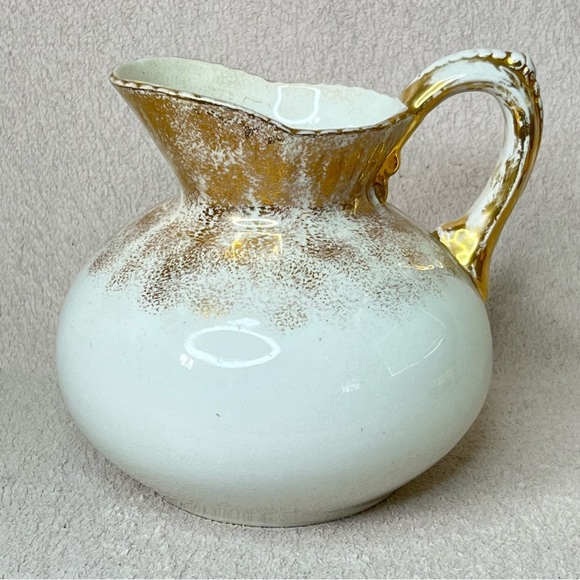 Other - Vintage China Water Pitcher-White/Gold Luster-Classic-French-Traditional-Formal